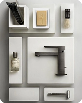 Смеситель  Rettangolo, Matte Black