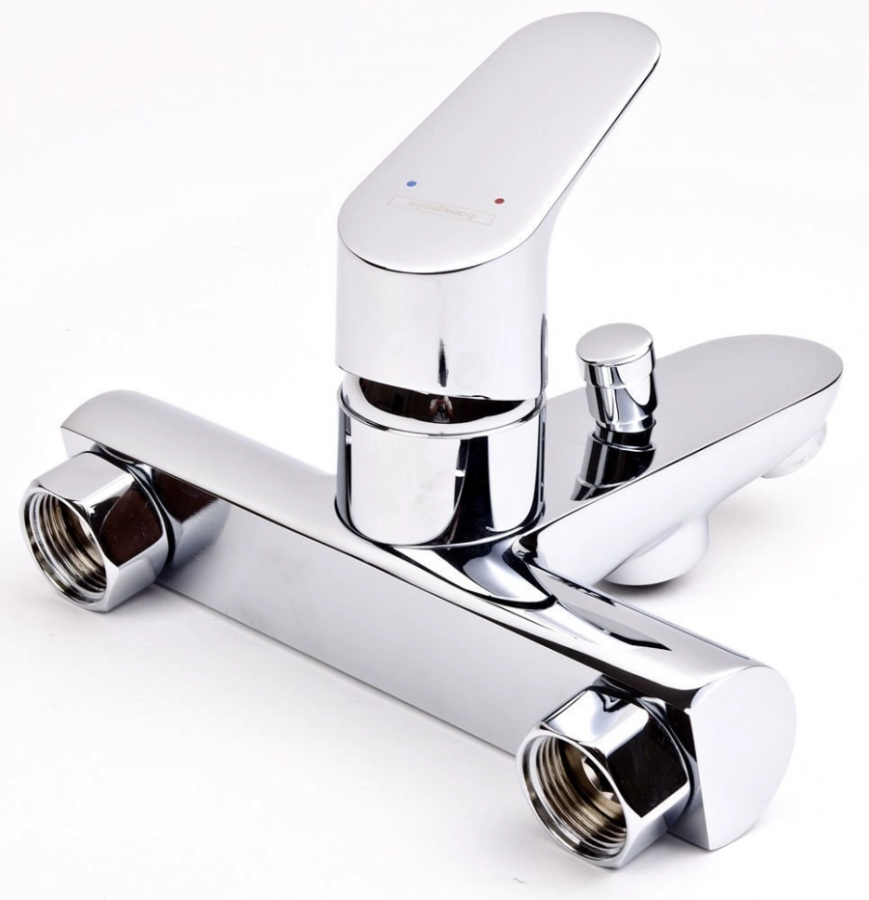 Смеситель для ванны Hansgrohe Focus, настенный, однорычажный, на 2 отверстия, с переключателем на две позиции, цвет хром - изображение 2