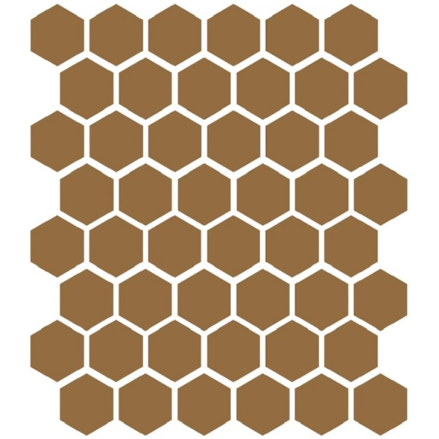 Etruria Керамогранит XXS-3D Esagono 5X5.7 3D Biscotto Su Rete Monocolore 33Х37