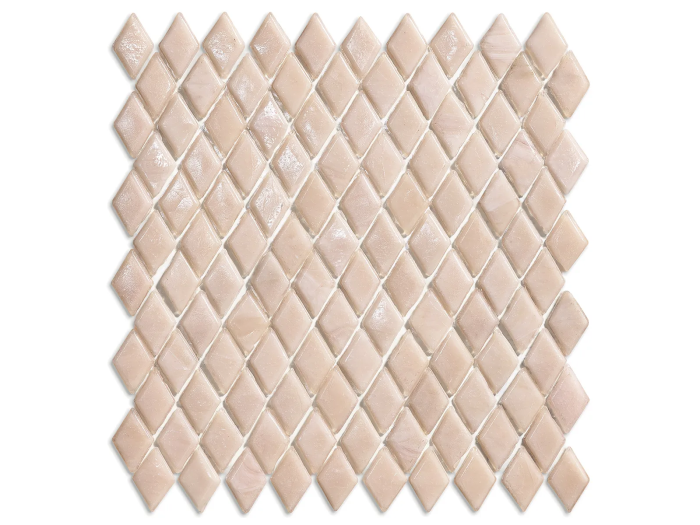 На изображении товар Sicis Стеклянная мозаика Diamond ITEM H1 Natrolite chips size 23х40 mm sheet size 229x272 mm от официального представителя в Москве