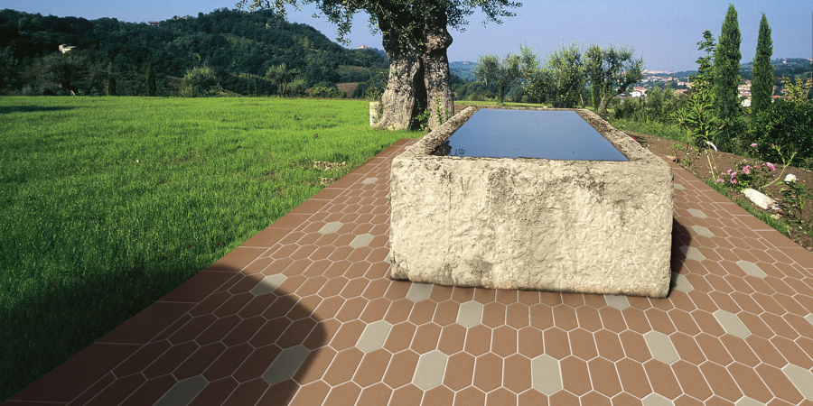 Etruria Керамогранит Hex 7.4X22.5 Losanga Rosa - изображение 4