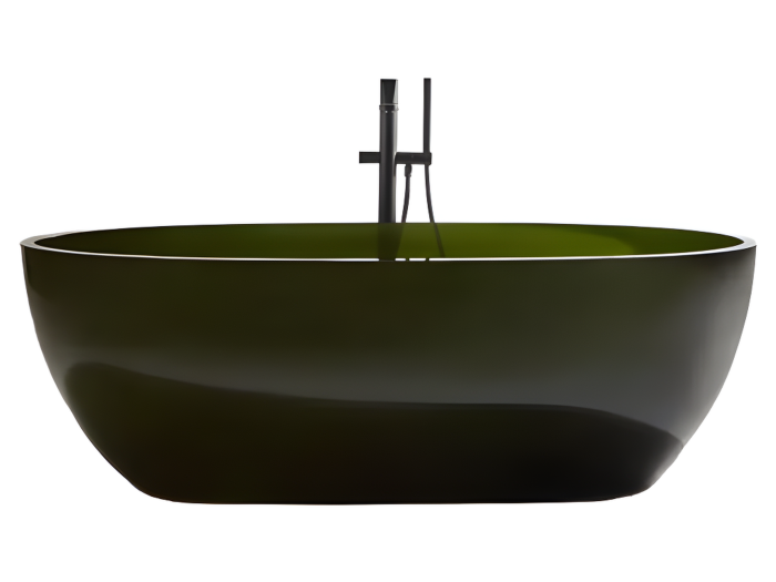 На изображении товар Ванна Antonio Lupi Reflex 1670x860 мм, отдельно стоящая, цвет Oleo/Grafite от официального представителя в Москве