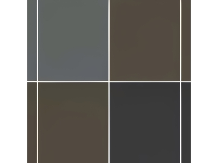 На изображении товар Micro. Керамогранит Microtiles X4 Grid Campiture Mud/Black/Coffee/Graphite 40,2x40,2 от официального представителя в Москве