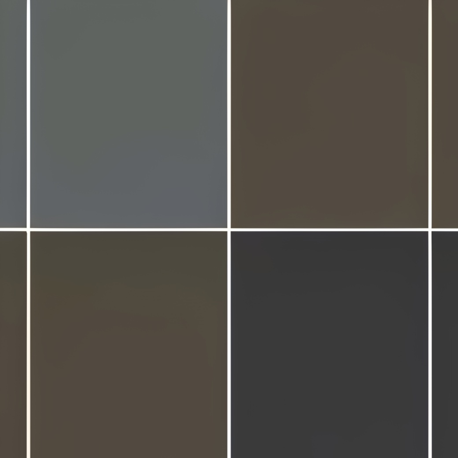 Micro. Керамогранит Microtiles X4 Grid Campiture Mud/Black/Coffee/Graphite 40,2x40,2