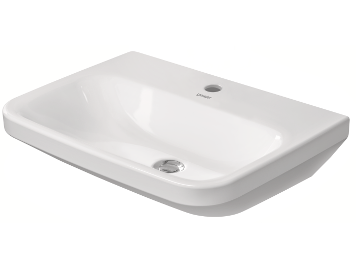 На изображении товар Раковина Duravit DuraStyle подвесная, 600x440 мм, без перелива, 1 отверстие под смеситель, цвет белый от официального представителя в Москве