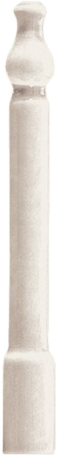 CERAMICHE GRAZIA Угловой элемент EPOQUE ANGOLO ZOCCOLO 20X2 DIAMANTATO BIANCO CRAQUELE