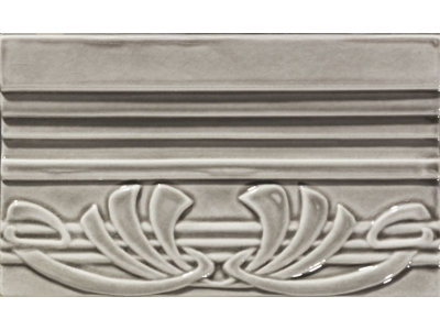 CERAMICHE GRAZIA Бордюр EPOQUE TERMINALE DECO 12X20  GREY CRAQUELE