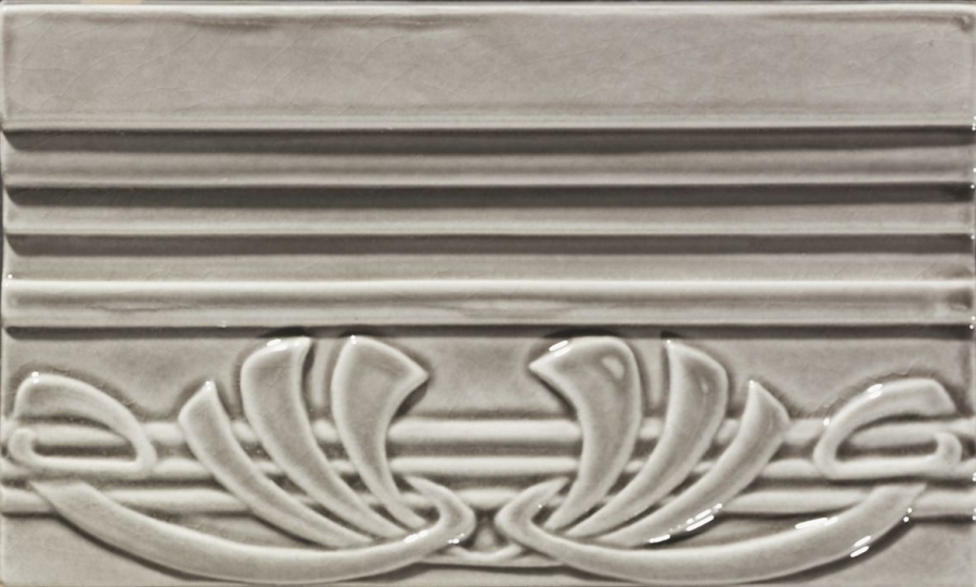 CERAMICHE GRAZIA Бордюр EPOQUE TERMINALE DECO 12X20  GREY CRAQUELE