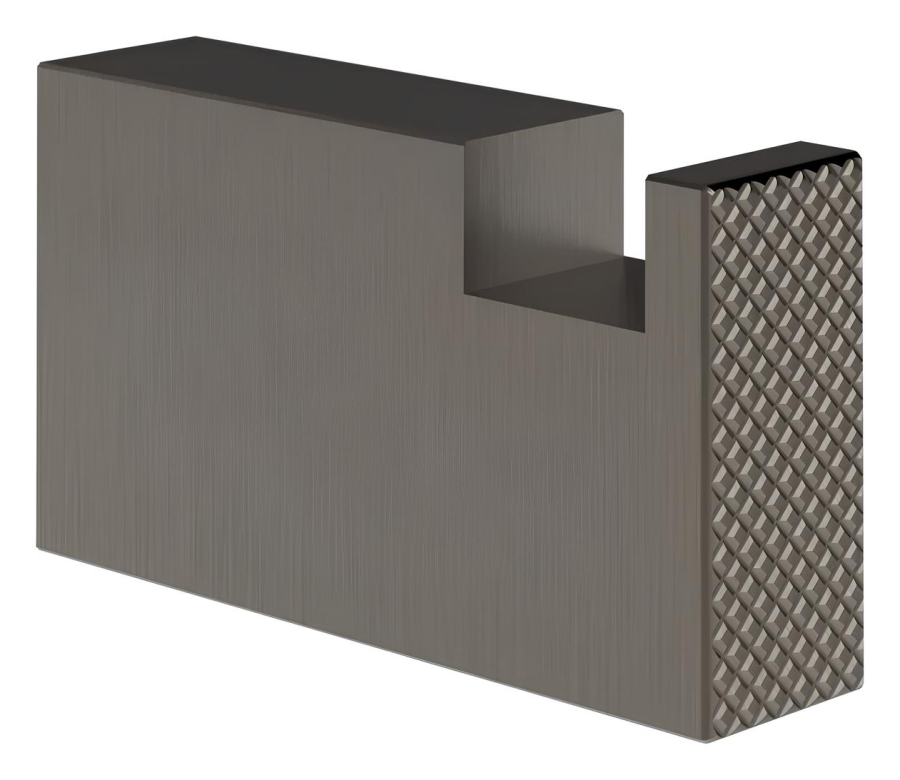 Крючок Gessi Inverso, 35hх15x60 мм, настенный, цвет Black Metal Brushed PVD