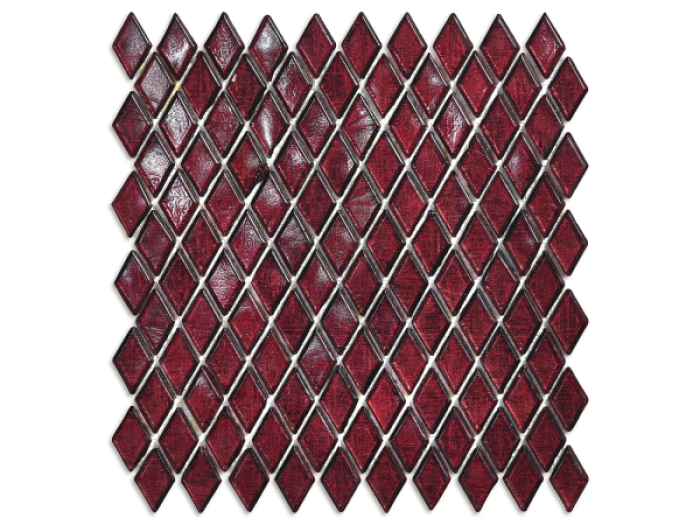 На изображении товар Sicis Стеклянная мозаика Diamond ITEM 02 Edcora chips size 23х40 mm sheet size 259x266 mm от официального представителя в Москве