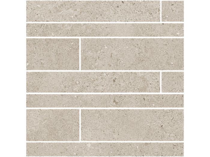 На изображении товар TerratintaCeramics мозаика, керамогранит Lagom Matt Beige Brick Wall Mosaic 30x60 / 9.5 от официального представителя в Москве