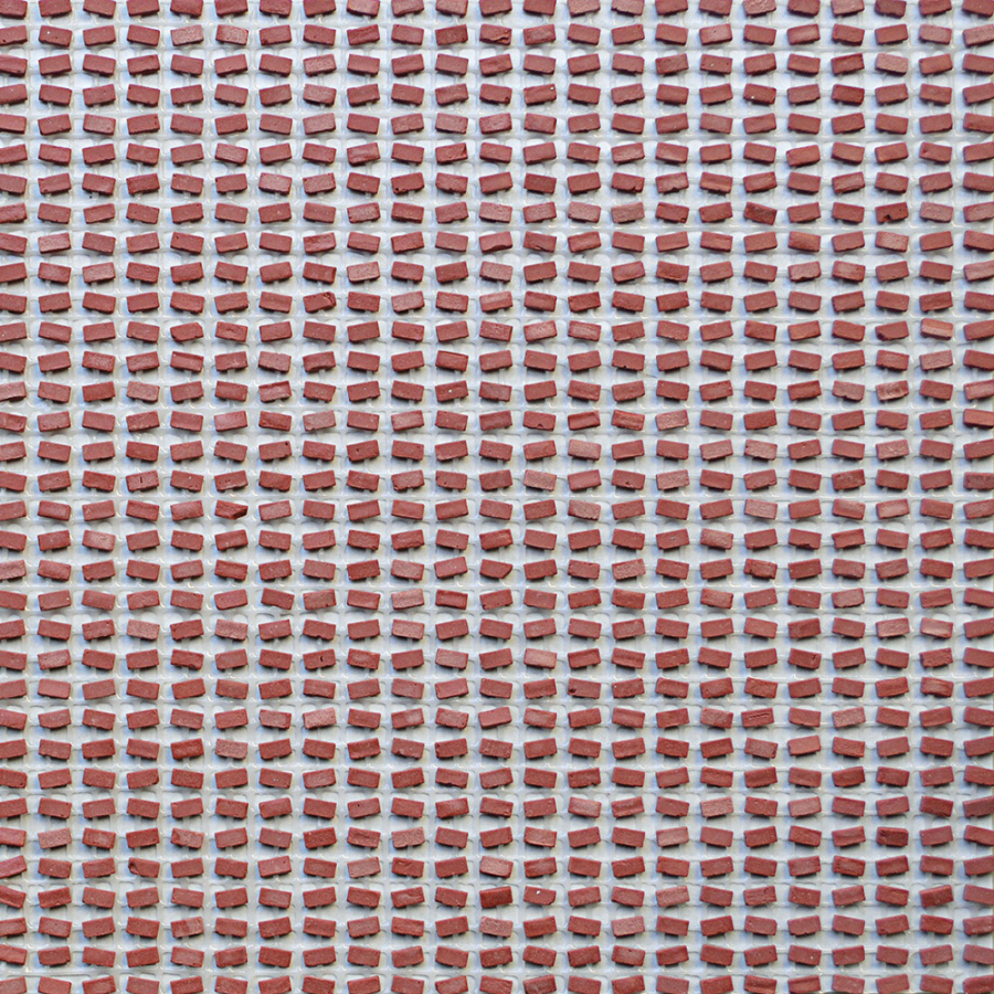 Micro. Мозаика керамогранит Micromosaics Micro-brick Red Nod 30x30
