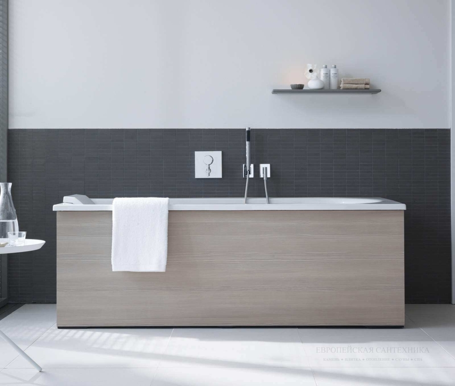 Ванна встраиваемая Duravit Darling New, 1800 x 800 мм, наклон справа и слева, акриловая, цвет белый - изображение 2