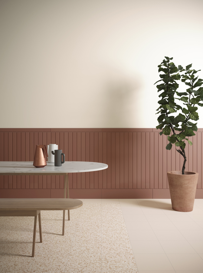 Micro. Керамогранит Perlinato Large board Terracotta 17x100 - изображение 11