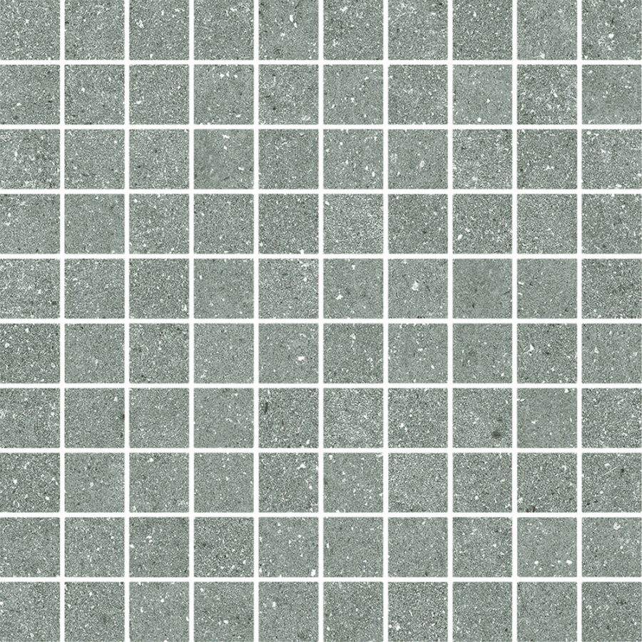 Terratinta Ceramics Мозаика, керамогранит Grained Matt Green Copper Mosaic 30x30 (3x3) / 10.0