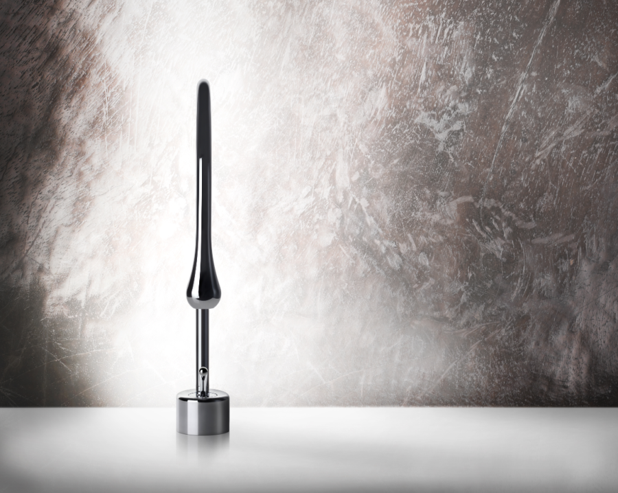 Cмеситель для раковины Gessi Goccia, излив 244 мм, без донного клапана, цвет Matte White - изображение 5