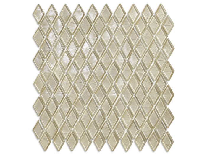 На изображении товар Sicis Стеклянная мозаика Diamond ITEM 02 Brillante chips size 23х40 mm sheet size 259x266 mm от официального представителя в Москве