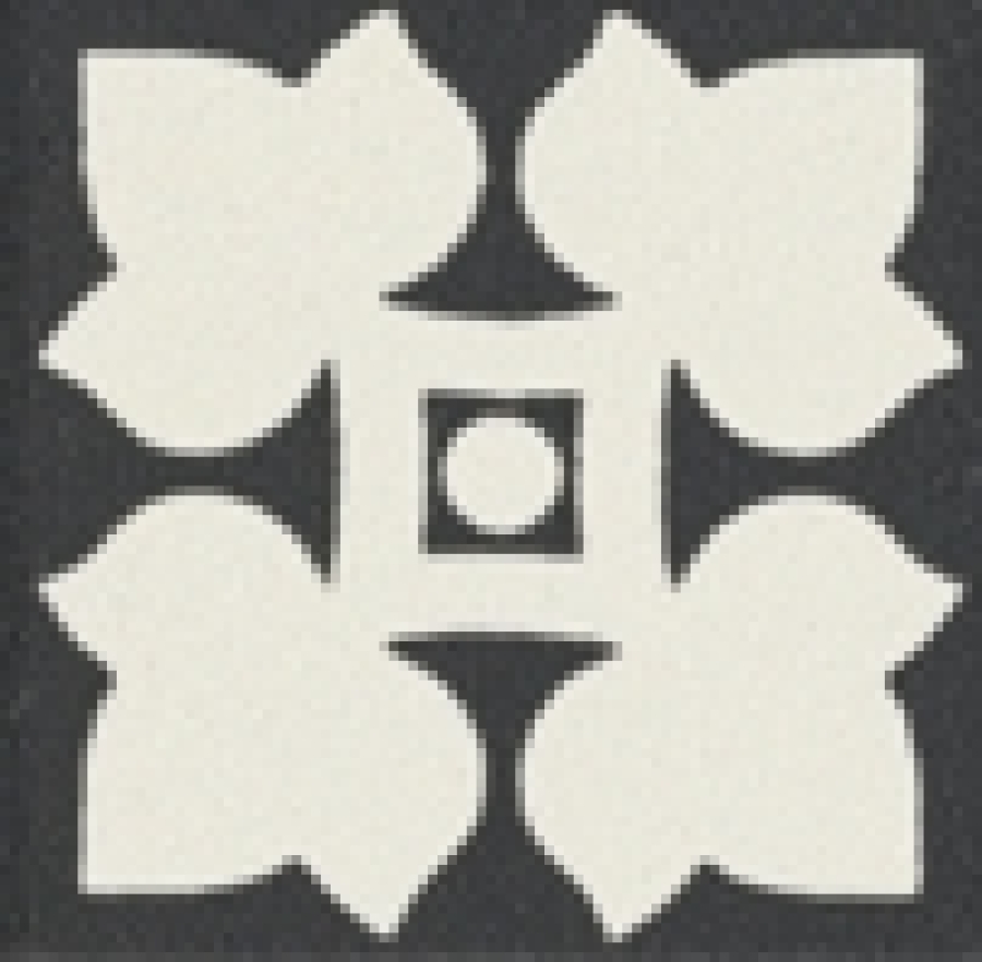 CERAMICHE GRAZIA Вставка OLD ENGLAND TOZZETTO DECORO BLACK 4X4 DOVER