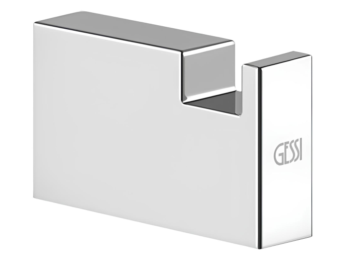 На изображении товар Крючок Gessi Rettangolo, настенный, цвет Chrome от официального представителя в Москве