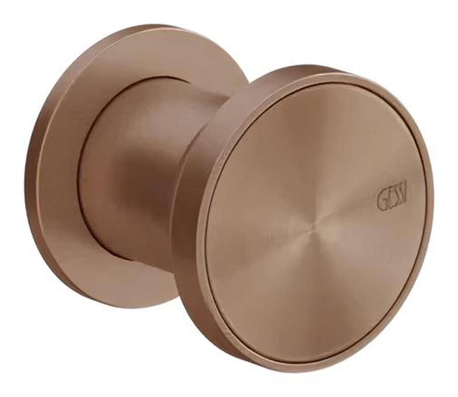 Смеситель Gessi Origini, настенный, встраиваемый, на 1 выход, внешняя часть, цвет Copper Brushed PVD