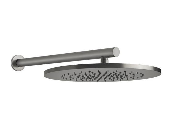 На изображении товар Верхний душ Gessi Minimalistic Shower, цвет Steel Brushed от официального представителя в Москве