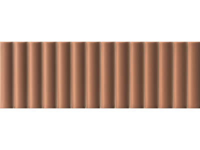 На изображении товар Micro. Керамогранит 3D Forms Fluted Cotto 10X30 от официального представителя в Москве