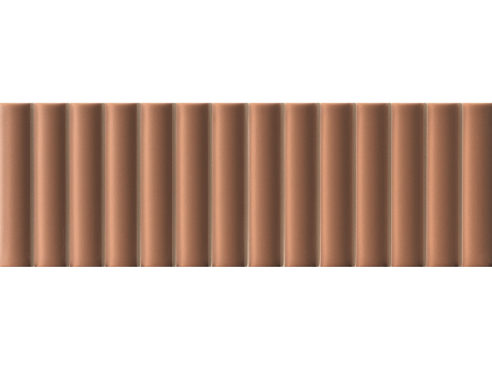 На изображении товар Micro. Керамогранит 3D Forms Fluted Cotto 10X30 от официального представителя в Москве