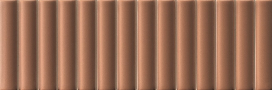 Micro. Керамогранит 3D Forms Fluted Cotto 10X30