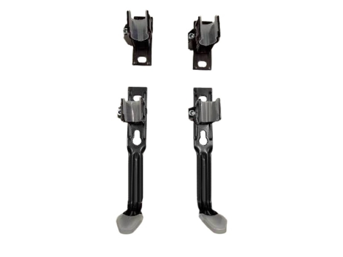 На изображении товар Монтажный комплект для радиатора Zehnder 2хSMB2T, черный матовый Ral 9217 от официального представителя в Москве