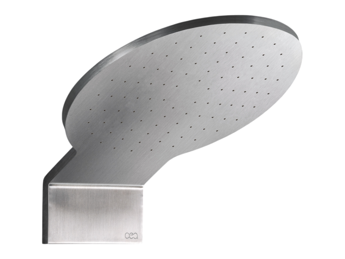 На изображении товар Верхний душ CeaDesign Shower Heads, настенный, с 1-м режимом, P. 180 мм, сталь, цвет сатинированное светлое золото от официального представителя в Москве