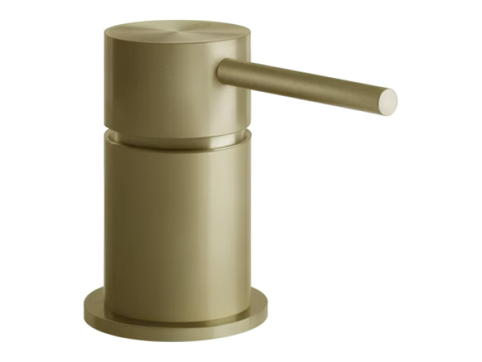 На изображении товар Смеситель Gessi316, для удалённого управления, цвет Brushed Brass PVD от официального представителя в Москве