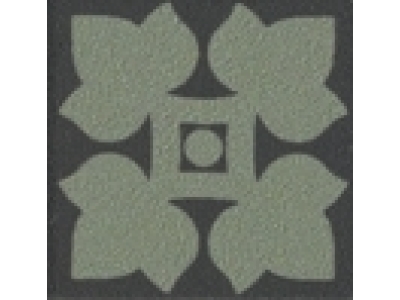 CERAMICHE GRAZIA  Вставка OLD ENGLAND TOZZETTO DECORO BLACK 4X4 BATH
