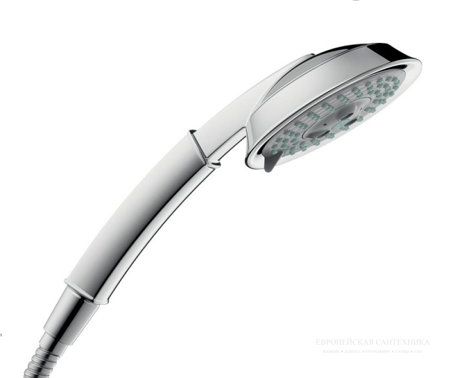 Душевой гарнитур Hansgrohe Raindance Classic 100 AIR 3jet/Unica'Classic, штанга 900 мм, душевой шланг 1600 мм, цвет хром - изображение 1