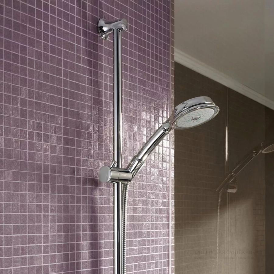 Душевой гарнитур Hansgrohe Raindance Classic 100 AIR 3jet/Unica'Classic, штанга 900 мм, душевой шланг 1600 мм, цвет хром - изображение 2