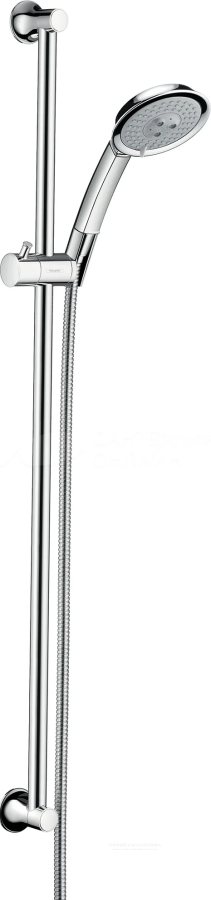 Душевой гарнитур Hansgrohe Raindance Classic 100 AIR 3jet/Unica'Classic, штанга 900 мм, душевой шланг 1600 мм, цвет хром