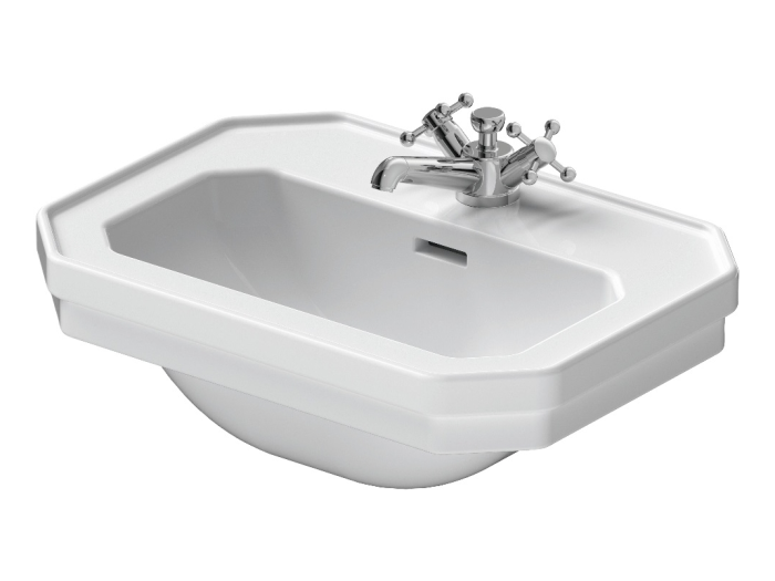 На изображении товар Раковина Duravit Series 1930 подвесная, 500х365 мм, с 1 отверстием под смеситель, цвет белый глянцевый от официального представителя в Москве