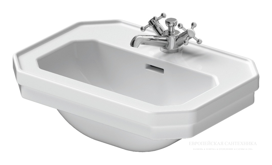 Раковина Duravit Series 1930 подвесная, 500х365 мм, с 1 отверстием под смеситель, цвет белый глянцевый