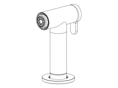 Ручной душ CeaDesign Free Ideas, вытяжной, настольный, автоматический дивертор, сталь, цвет сатинированная сталь
