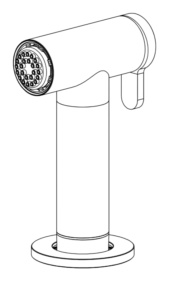 Ручной душ CeaDesign Free Ideas, вытяжной, настольный, автоматический дивертор, сталь, цвет сатинированная сталь