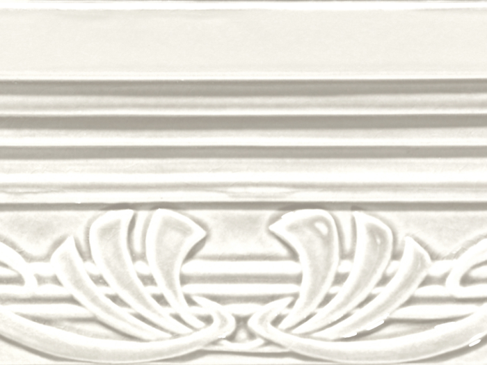 На изображении товар CERAMICHE GRAZIA Бордюр EPOQUE TERMINALE DECO 12X20 BIANCO MATT от официального представителя в Москве