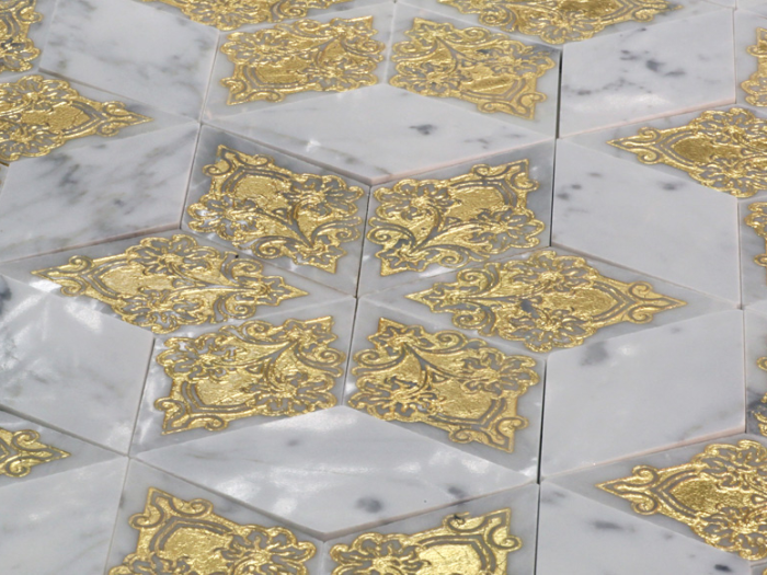 На изображении товар Akros Venezia Камень Dogma Classic Phorma T3D Bianco Carrara Gold от официального представителя в Москве