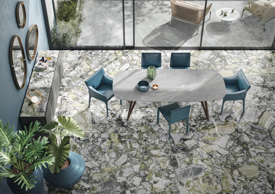 FMG Maxfine Керамогранит Marmi Ocean white lucidato 150x150 - изображение 1