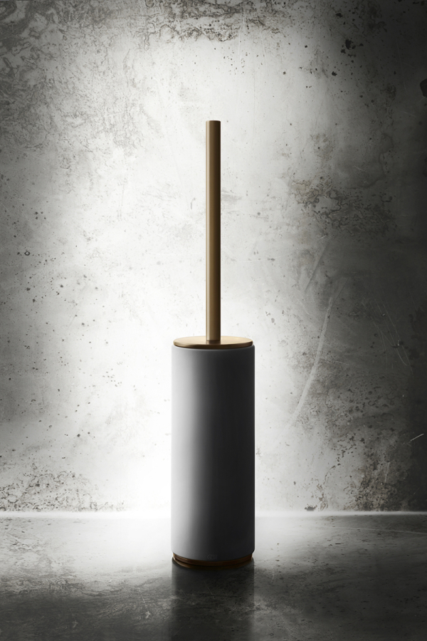 Ёршик Gessi316, напольный, цвет White/Warm Bronze Brushed PVD - изображение 1