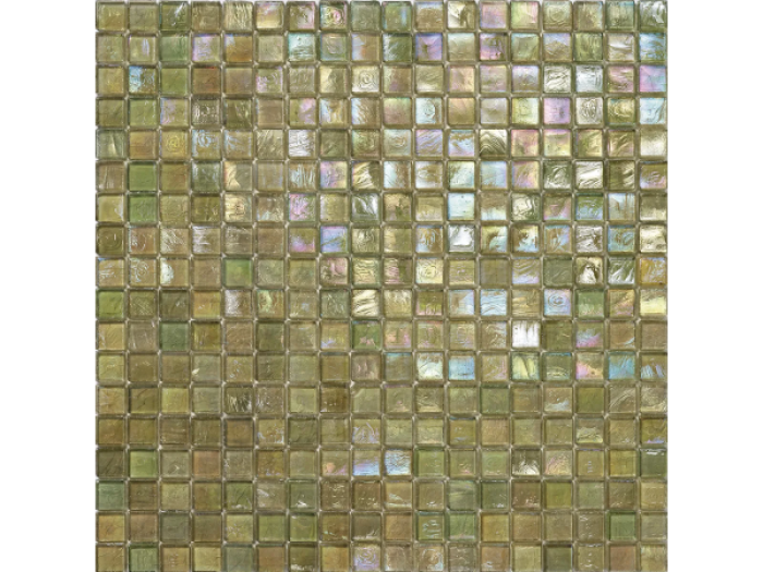 На изображении товар Sicis Стеклянная мозаика Glimmer Peach chips size 15x15 mm sheet size 295x295 mm от официального представителя в Москве