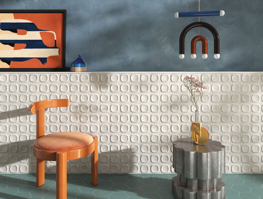 Sartoria Керамическая плитка Pop Groovy Latte Glossy 10x10 - изображение 2