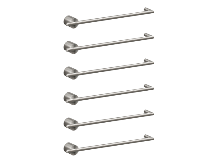 На изображении товар Полотенцесушитель CeaDesign Equilibrio, электрический, 6 перекладин, цвет полированная сталь от официального представителя в Москве