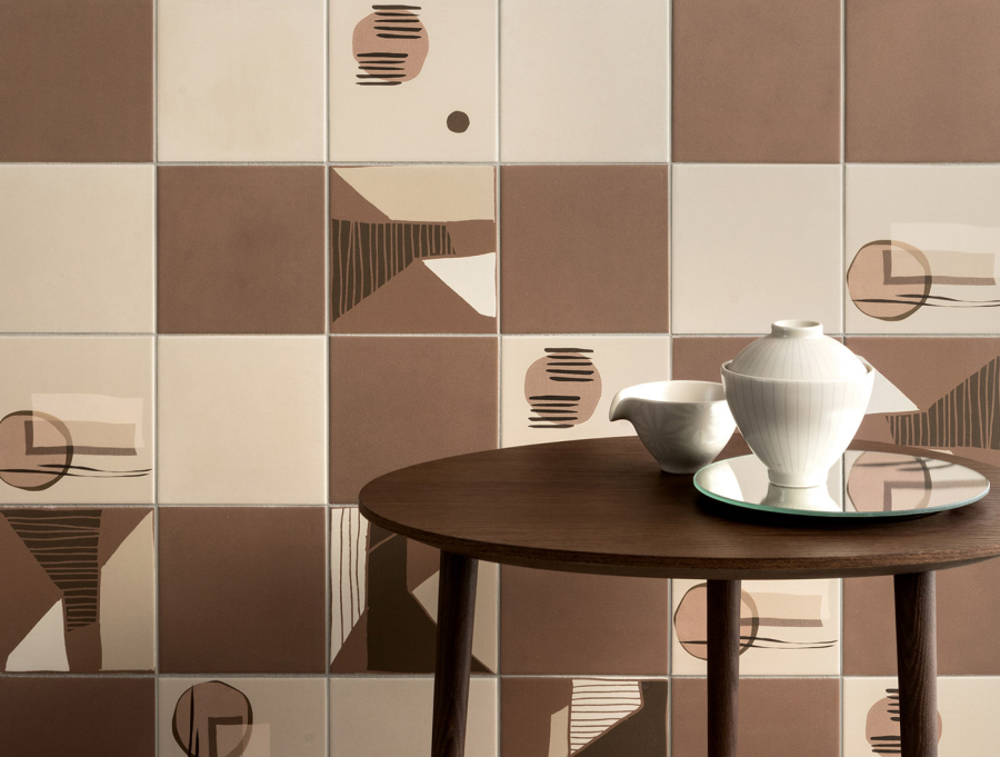 Sartoria Керамогранит Genesi Decor Mix Acqua Browns Matt 15x15 - изображение 3