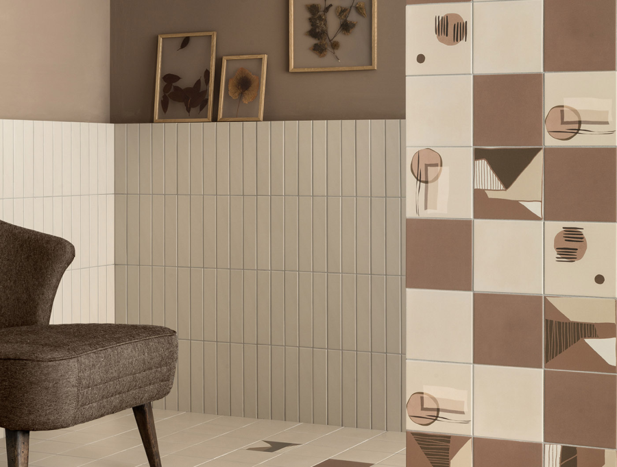 Sartoria Керамогранит Genesi Decor Mix Acqua Browns Matt 15x15 - изображение 4