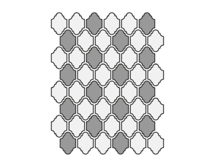 На изображении товар Etruria Керамогранит Xxs Provenzale 5X7 Su Rete A Due Colori Biscotto / Mattone от официального представителя в Москве