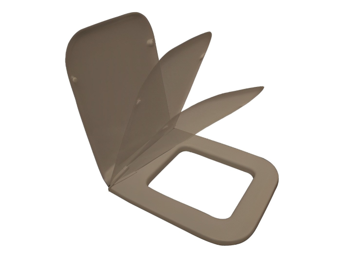 На изображении товар Сиденье для унитаза Cielo Era  из термоотверждающей смолы, с плавным опусканием, цвет Arenaria от официального представителя в Москве